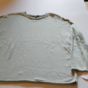 Eileen Fisher Roll Neck Sweater Mint Green Oversized Trendy 2026 Unisex S